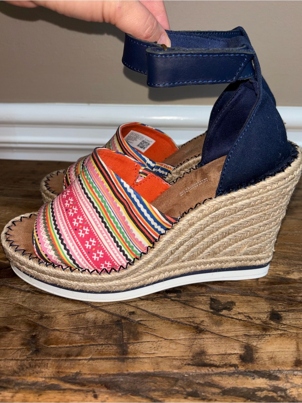 TOMS Wedge Heel Espadrille Sandals size 9